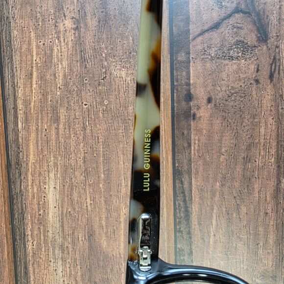 Lulu Guinness Eyeglasses Womens Cat Eye Designer Frames L207 BLK 50-18 - Picture 4 of 11